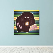 Kapseln und Streifen überzogene Canvas Leinwanddruck (Insitu (Holzboden))