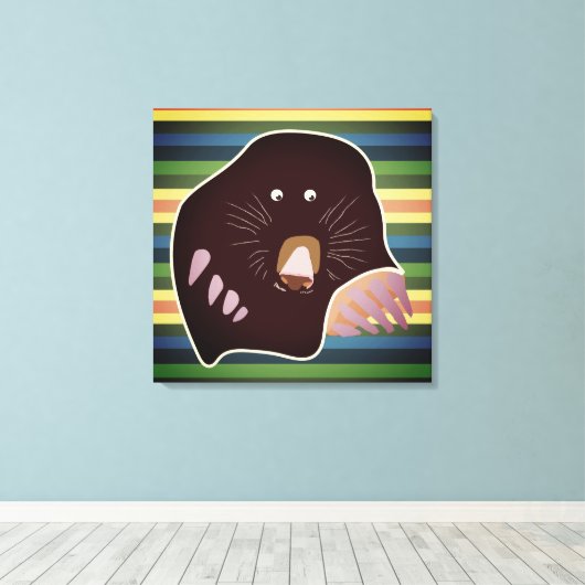 Kapseln und Streifen überzogene Canvas Leinwanddruck (Insitu (Holzboden))