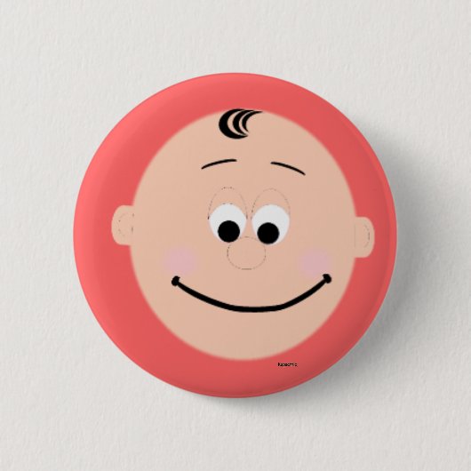 Kapskids Baby Face Button Abzeichen (Vorderseite)
