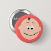 Kapskids Baby Face Button Abzeichen (Vorne & Hinten)