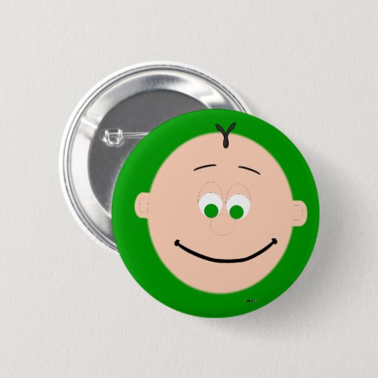 Kapskids Boys sehen grüne Augen Button Abzeichen (Vorne & Hinten)