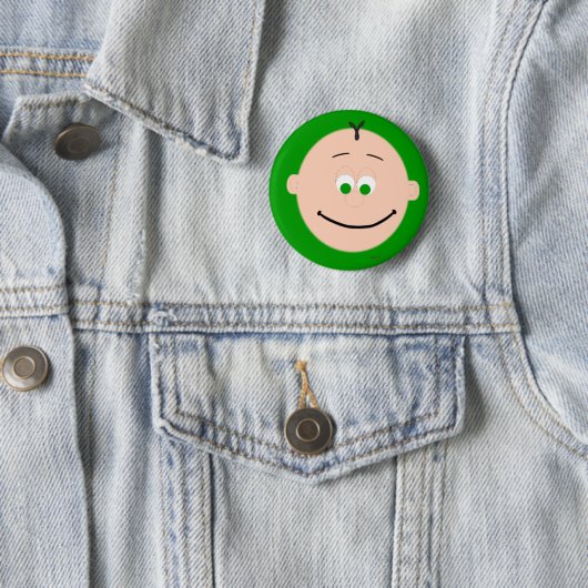 Kapskids Boys sehen grüne Augen Button Abzeichen (Beispiel)
