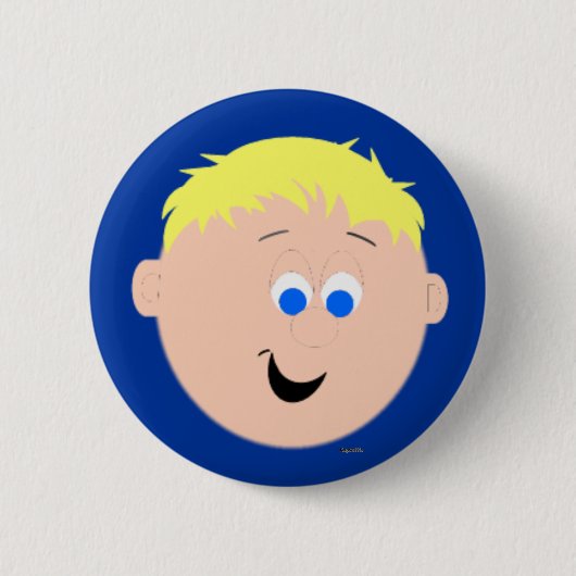 Kapskids gegenüber Boy Blonde Haar Button Abzeiche (Vorderseite)