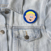 Kapskids gegenüber Boy Blonde Haar Button Abzeiche (Beispiel)