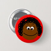 Kapskids Girls Face Button Abzeichen (Vorne & Hinten)