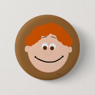Kapskids Redhead Boys Face Button Abzeichen