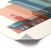 Kapstadt, Afrika | City Skyline Poster (Ecke)