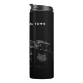 Kapstadt Architektur Bäckerei Gebäude Sketch Thermosbecher (Nach rechts gedreht)