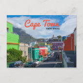 Kapstadt - Bo-Kaap-Häuser in lebhaften Farben Postkarte (Vorderseite)