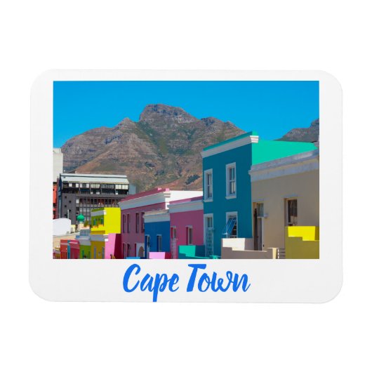 Kapstadt Bo-Kaap Stadtbild Südafrika Magnet (Horizontal)