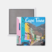 Kapstadt Bo-Kaap Stadtbild Südafrika Magnet (Vorderseite/Rückseite)
