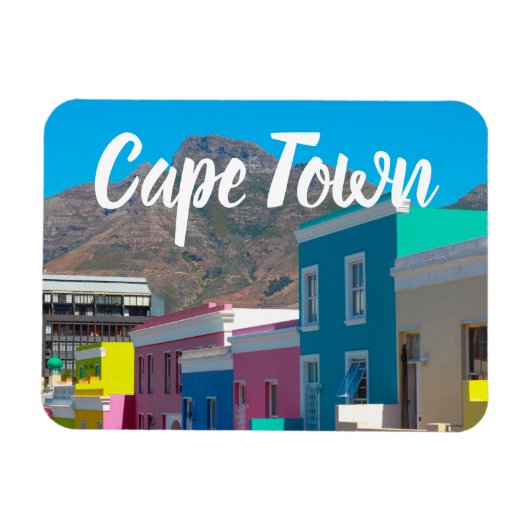 Kapstadt Bo-Kaap Stadtbild Südafrika Magnet (Horizontal)