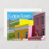 Kapstadt Bo-Kaap Stadtbild Südafrika Postkarte (Vorne/Hinten)