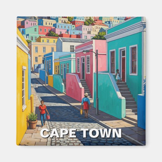 Kapstadt Bo-kaap Südafrika Magnet (Vorne)