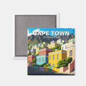 Kapstadt Bo-kaap Südafrika Magnet (Vorderseite/Rückseite)