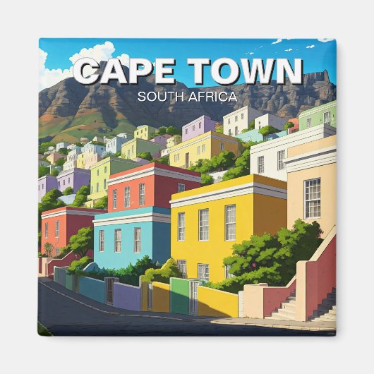 Kapstadt Bo-kaap Südafrika Magnet (Vorne)