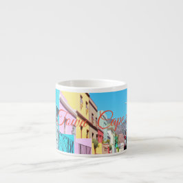 Kapstadt farbenfrohe Häuser Bo Kaap Street Espressotasse