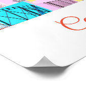 Kapstadt farbenfrohe Häuser Bo Kaap Street Poster (Ecke)