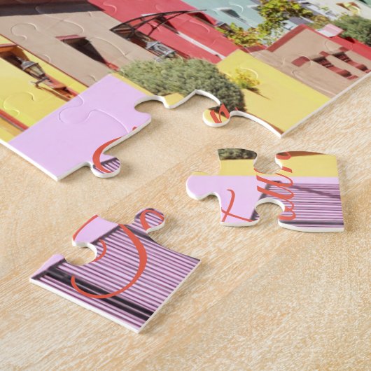 Kapstadt farbenfrohe Häuser Bo Kaap Street Puzzle (Seite)