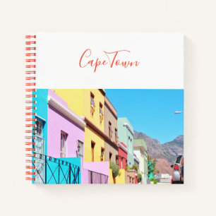 Kapstadt Farbige Häuser Stadtansicht Notizbuch