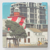 Kapstadt Mouille Point Leuchtturm Südafrika Steinuntersetzer (Vorderseite)