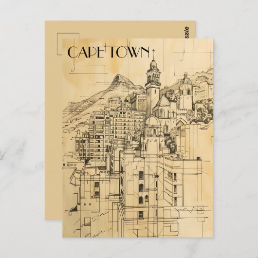 Kapstadt Postkarte (Vorne/Hinten)