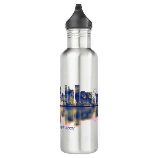 Kapstadt Skyline Edelstahlflasche (Rechts)