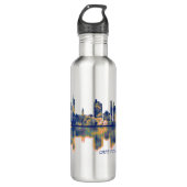 Kapstadt Skyline Edelstahlflasche (Vorderseite)