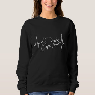 Kapstadt Skyline Heartbeat Liebe South Africa Tabl Sweatshirt
