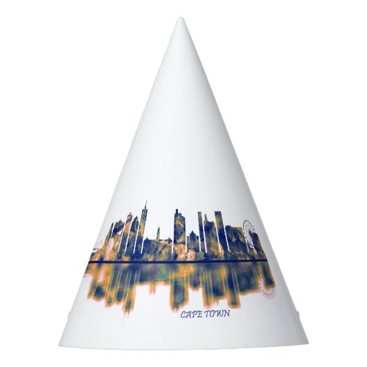 Kapstadt Skyline Partyhütchen (Vorderseite)