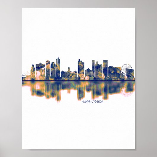 Kapstadt Skyline Poster (Vorne)