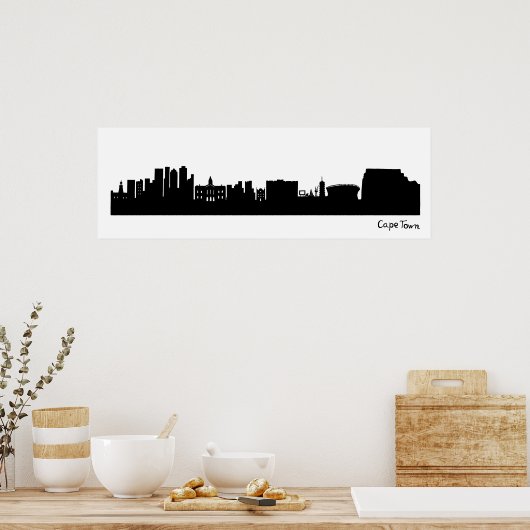 Kapstadt Skyline (Südafrika) Poster (Küche)
