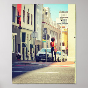 Kapstadt South Africa Street View Cityscape Poster