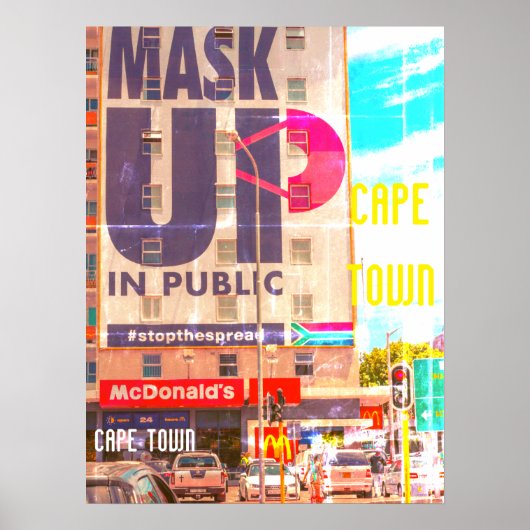 Kapstadt Stadtbild Architektur Südafrika Poster (Vorne)