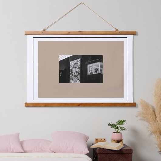 Kapstadt Stadtbild Architektur Südafrika Wandteppich Mit Holzrahmen (Schlafzimmer)