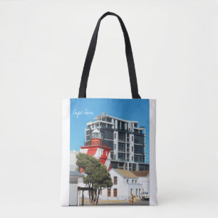 Kapstadt Stadtbild Leuchtturm Tote Tasche