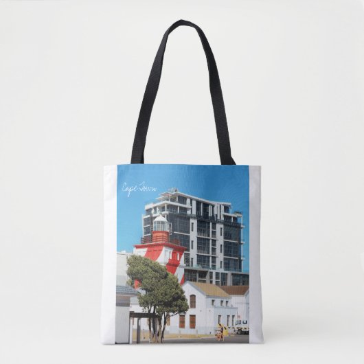 Kapstadt Stadtbild Leuchtturm Tote Tasche (Vorderseite)