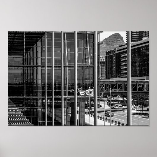 Kapstadt Stadtbild Löwen Leiter Südafrika Poster (Vorne)