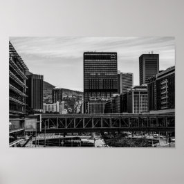 Kapstadt Stadtbild Löwen Leiter Südafrika Poster