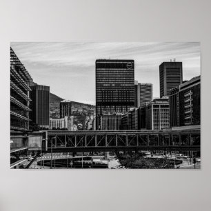 Kapstadt Stadtbild Löwen Leiter Südafrika Poster