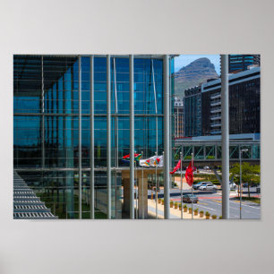 Kapstadt Stadtbild Löwen Leiter Südafrika Poster