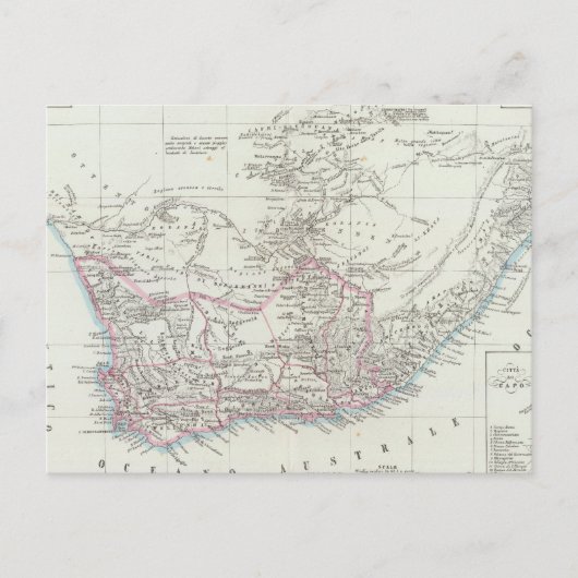 Kapstadt, Südafrika 2 Postkarte (Vorderseite)