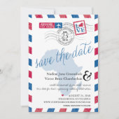 Kapstadt Südafrika Airmail Save the Date (Vorderseite)