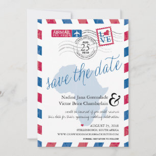 Kapstadt Südafrika Airmail Save the Date