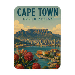 Kapstadt Südafrika Berg Küsten Reise 🏔️ Magnet