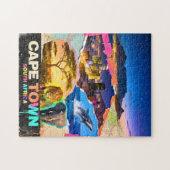 Kapstadt Südafrika Berg Meer Safari Collage Puzzle (Horizontal)