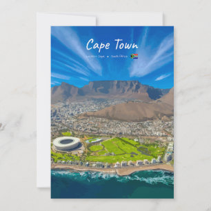 Kapstadt, Südafrika - Blick auf den Tafelberg Einladung