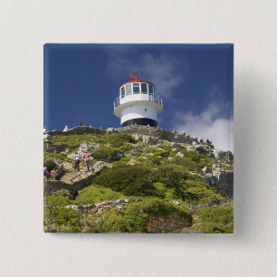 Kapstadt, Südafrika. Ein Leuchtturm auf der Button