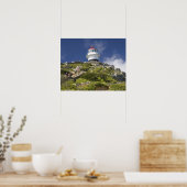Kapstadt, Südafrika. Ein Leuchtturm auf der Poster (Küche)