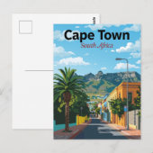 Kapstadt Südafrika Farbige Straße Postkarte (Vorne/Hinten)
